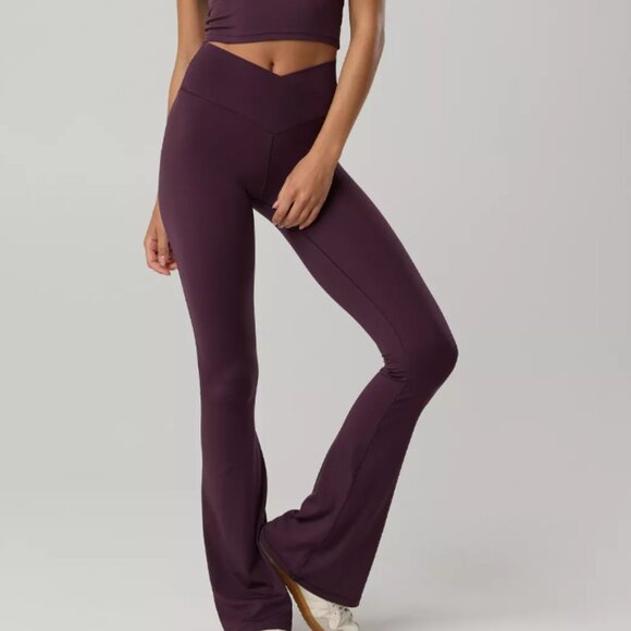 aerie Pants - NWOT OFFLINE By Aerie Real Me High Waisted Crossover Flare Legging - Medium